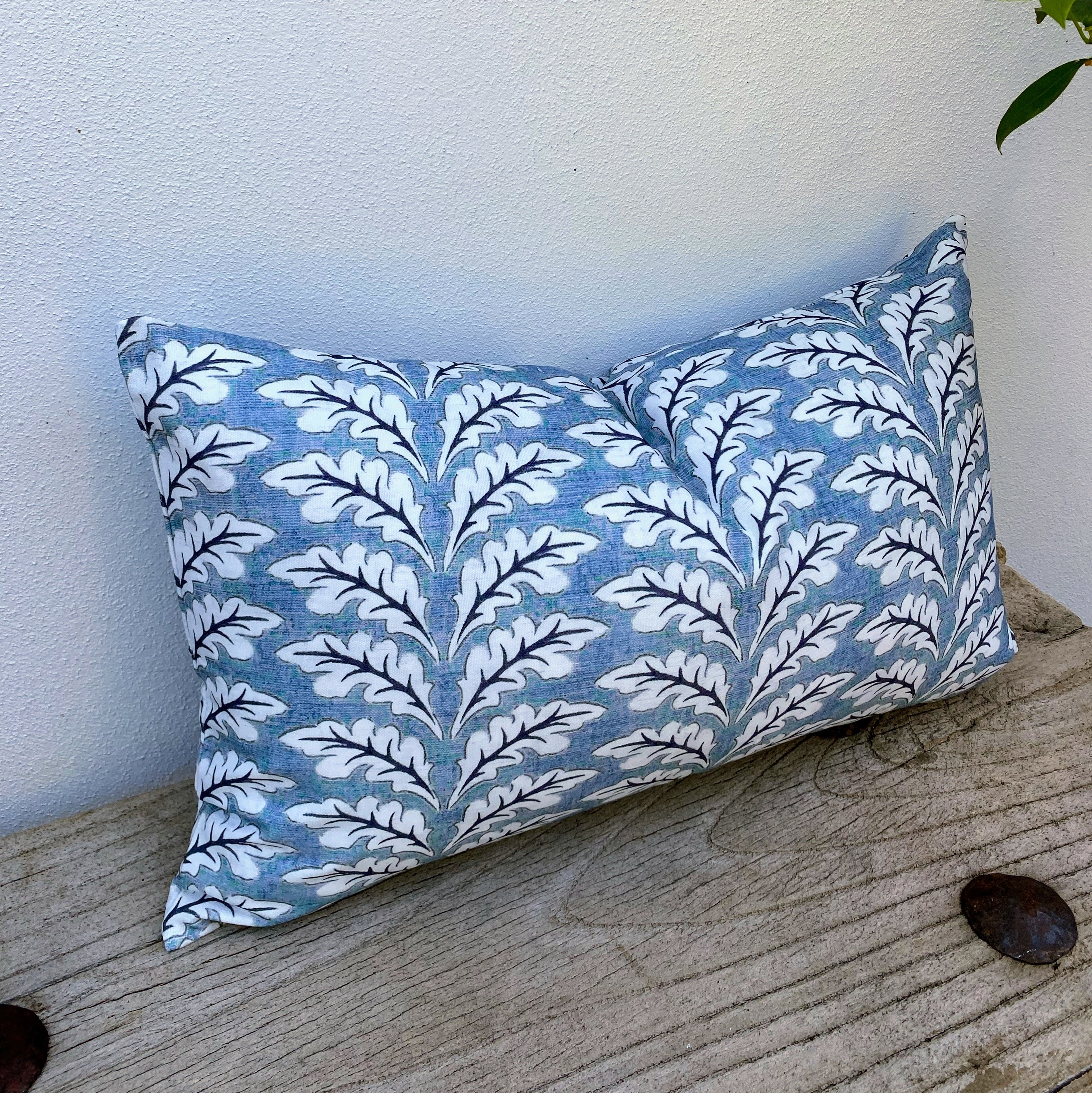 100% Cotton Light Blue  Cushions | Ocean Foliage