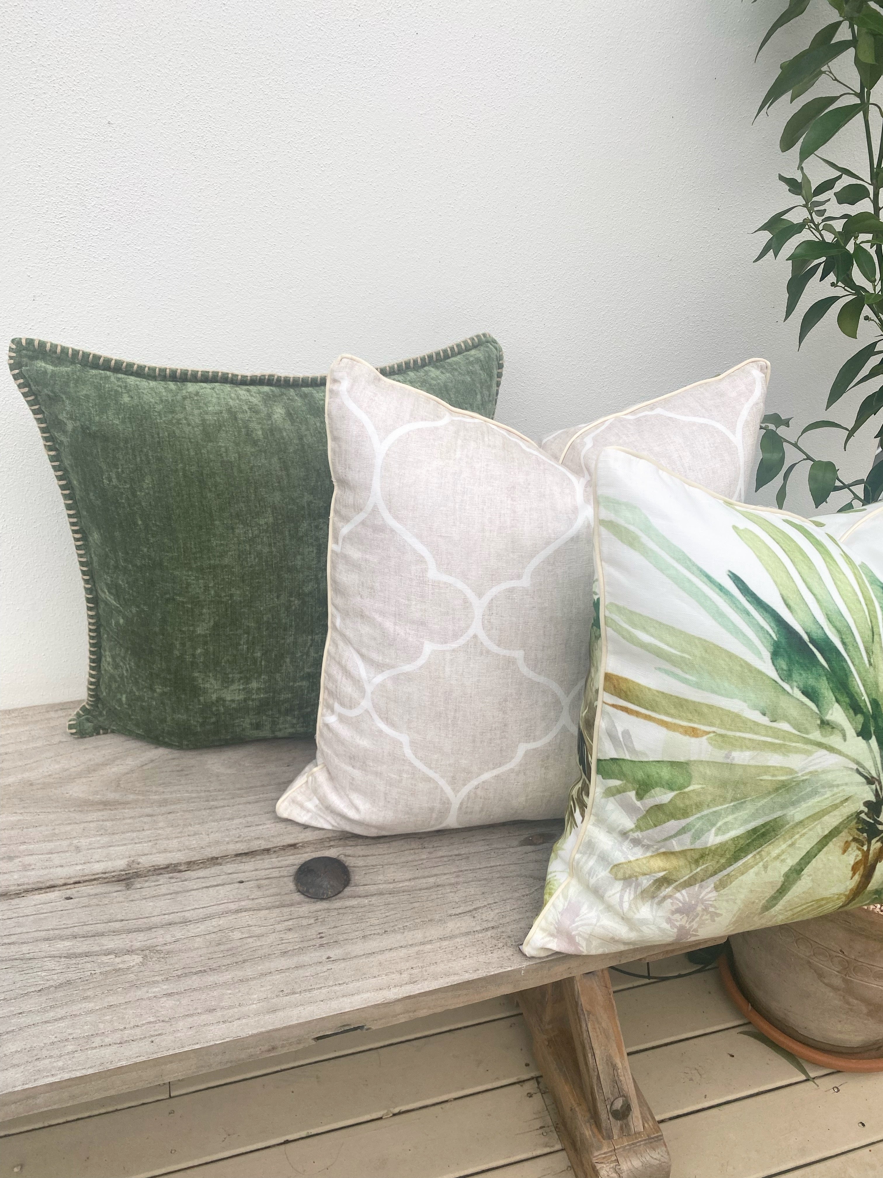 Forest Green Cushion | Chenille