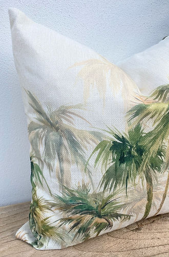 45cm Tropical Green Palm Cushion Covers