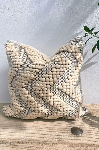 Natural Boho Cushion Cover - 100% Cotton |Flow