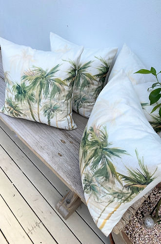 Set of 4 Tropical Palm Cushion Cover in Australia | Green