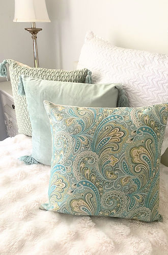 paisley print cushions