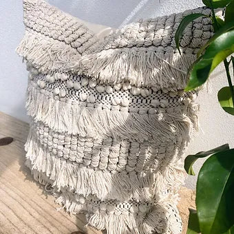 45cm x 45cm Boho Tassel Fringed Cushion