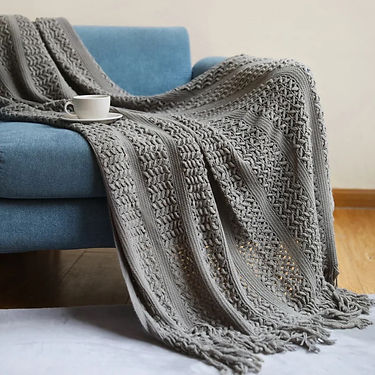 Grey Throw Blanket | Timeless