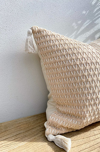 Boho Tassel Cushion Covers Australia | Coral Reef