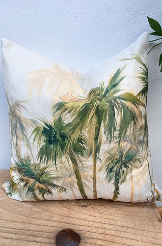 45x45 Tropical Green Palm Tree Cushion Covers