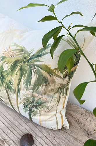 Set of 4 Tropical Palm Cushion Cover in Australia | Green