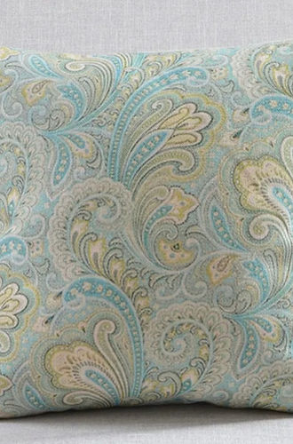 Mint Paisley Cushion Cover