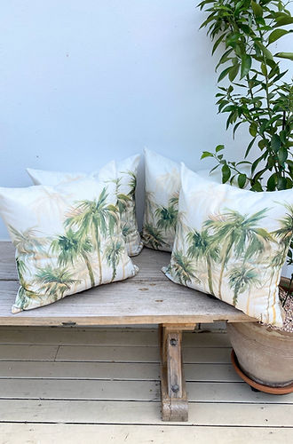 Set of 4 Tropical Palm Cushion Cover in Australia | Green