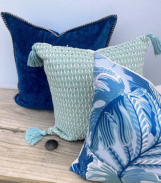 Rectangle Boho Tassel Coastal Rectangle Cushion Covers | Mint