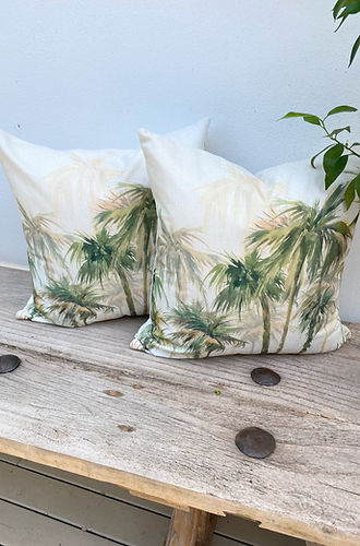 Set of 4 Tropical Palm Cushion Cover in Australia | Green