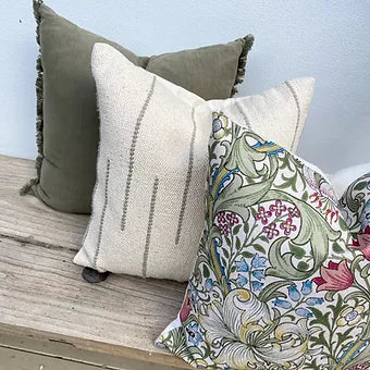 Green-floral-cushion-set