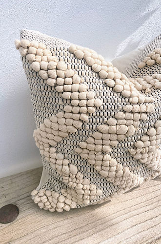 Natural Boho Cushion Cover - 100% Cotton |Flow