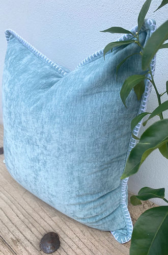 50cm x 50cm Light BLue Velvet Cushion