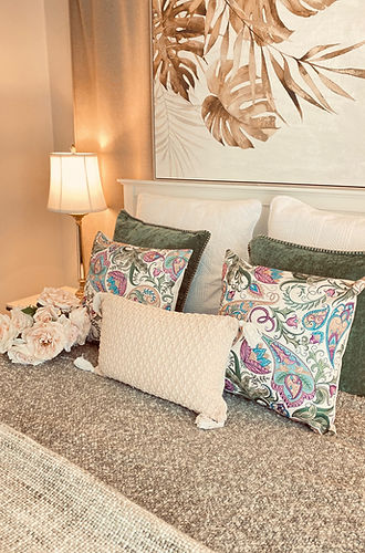 Decorative Paisley Flower Cushion