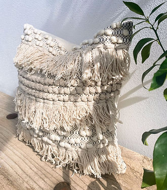 Natural Fringe Cushion Covers - 100% Cotton Cushion Cover | Japa Tri