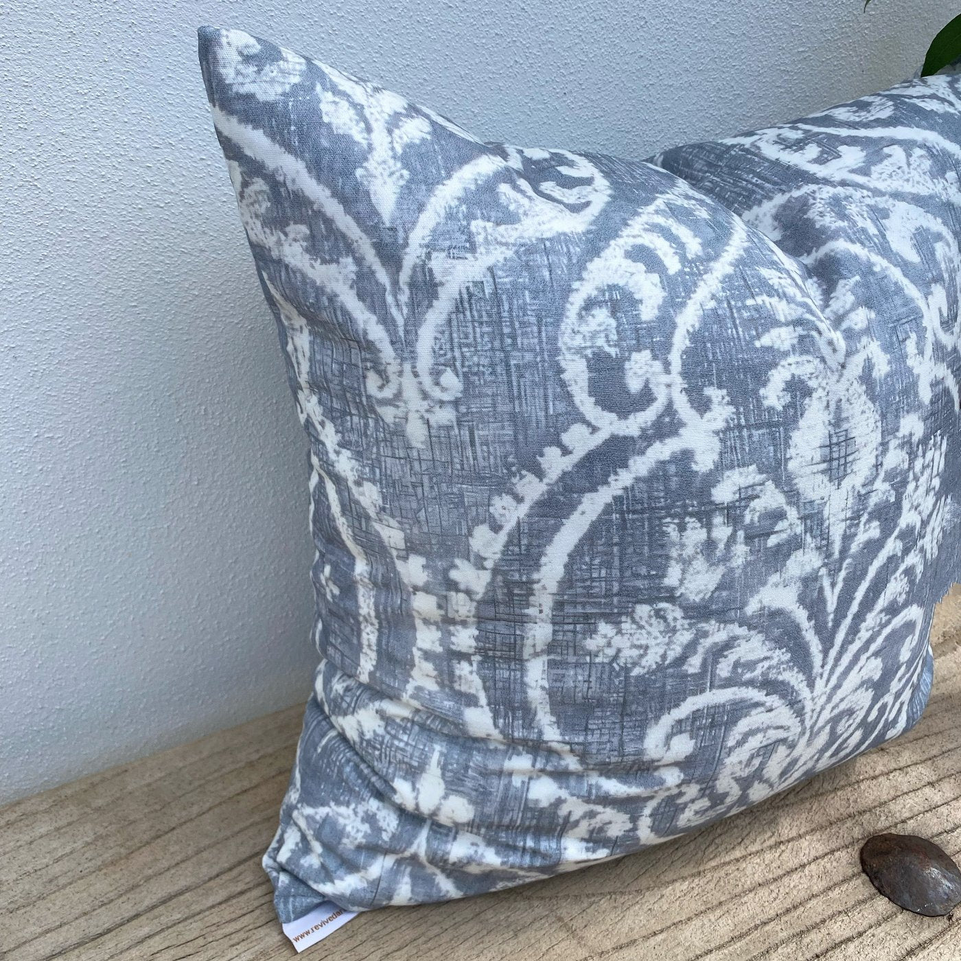 45x45 Floral White Blue Grey Cushions