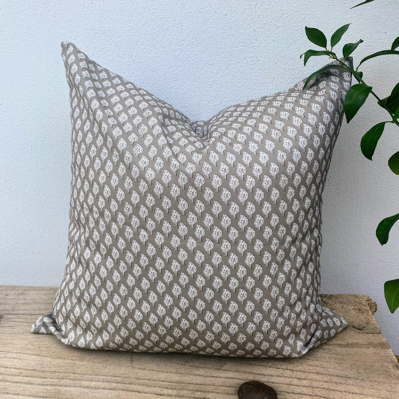 50cm Cotton Olive Green Cushion