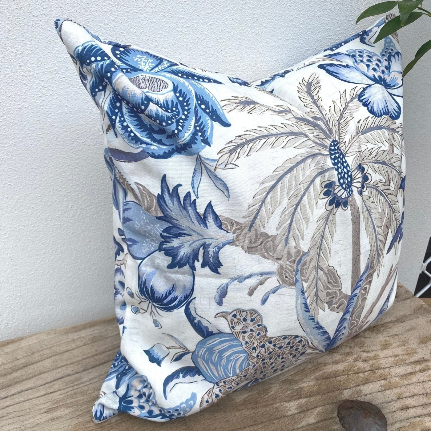 Coastal Tropical Palm Cushion 