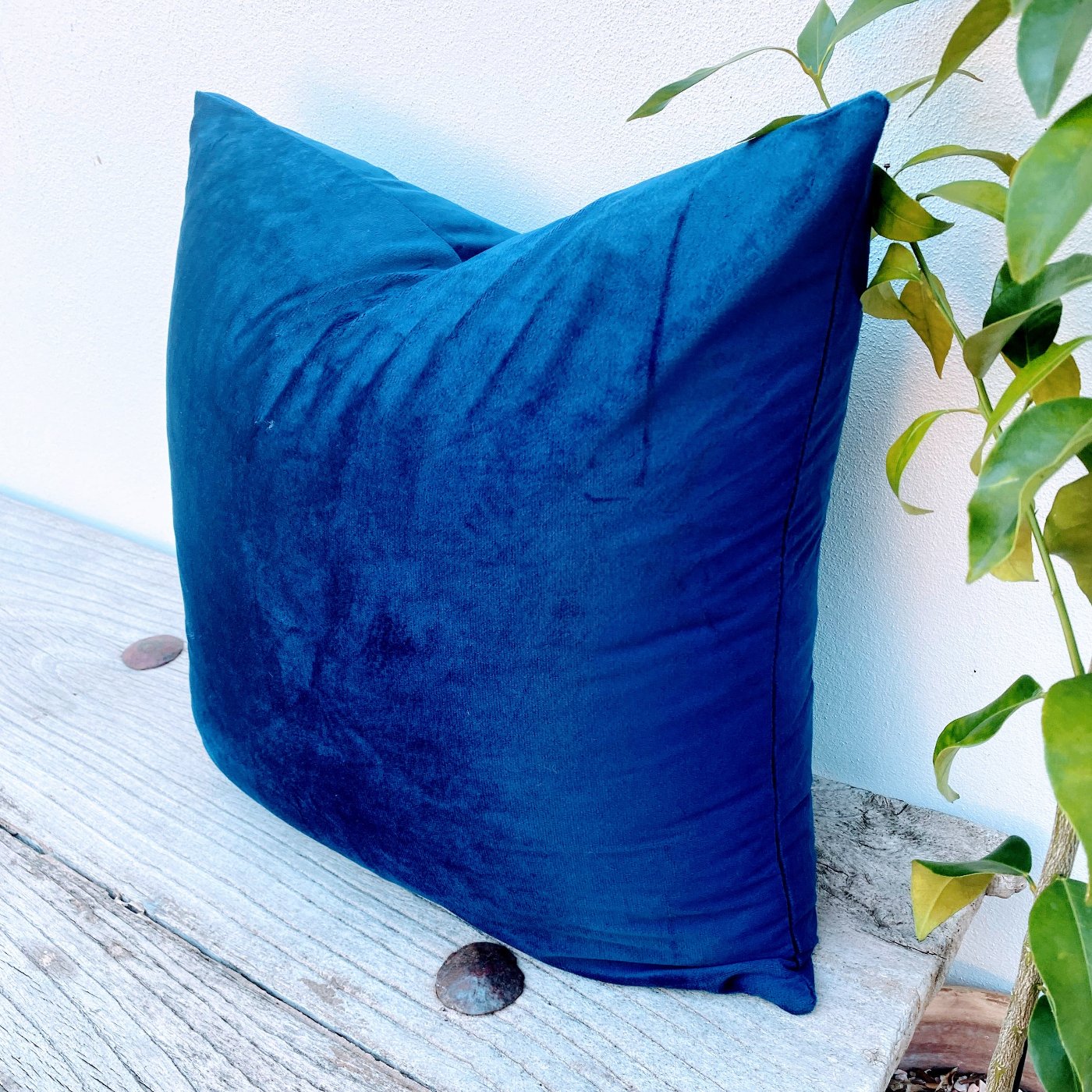 50x50 Velvet Navy Blue Cushion