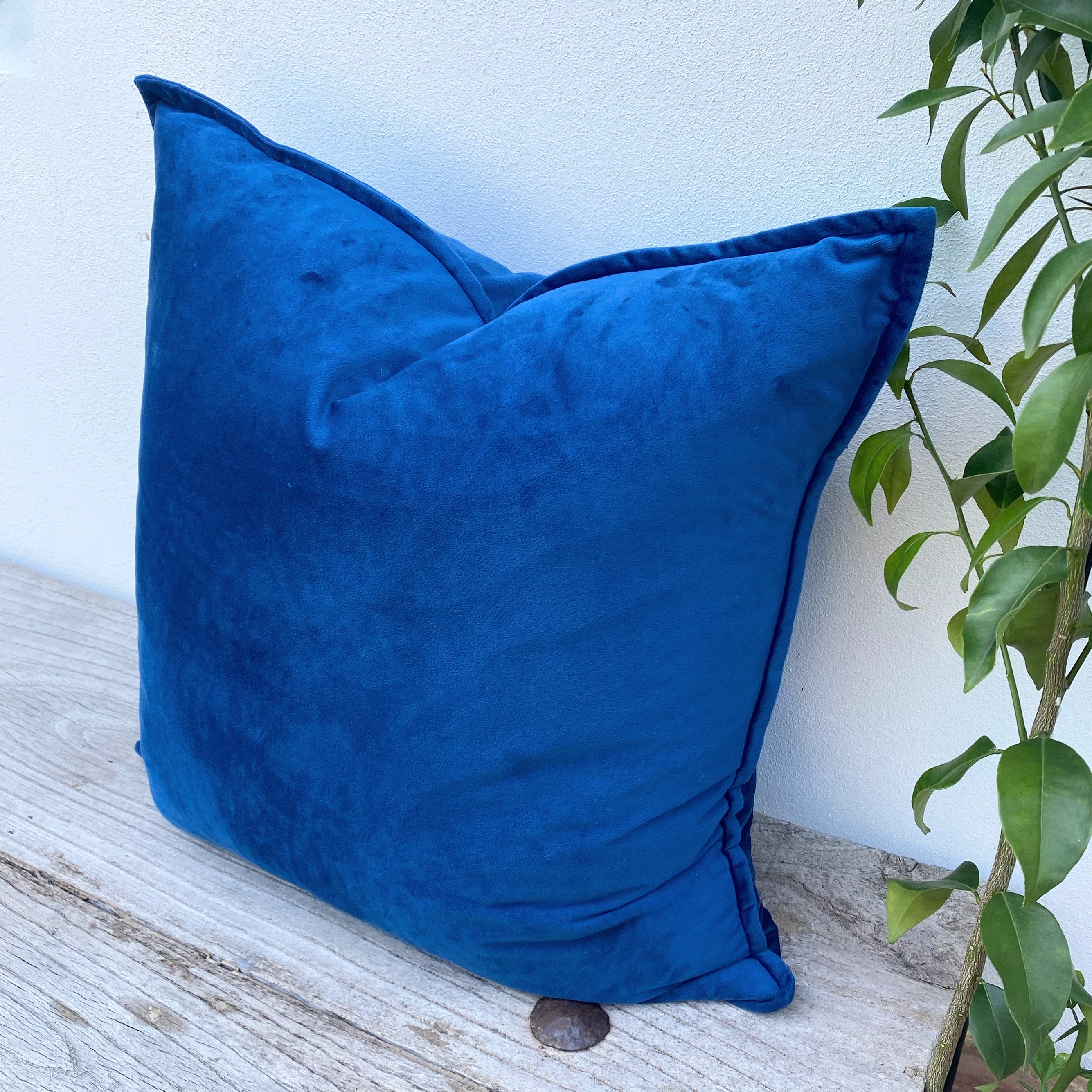 Navy Blue Velvet Cushions in Australia | Euro