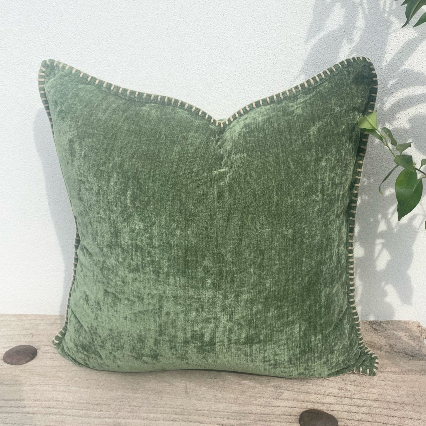 Forest Green Cushion | Chenille