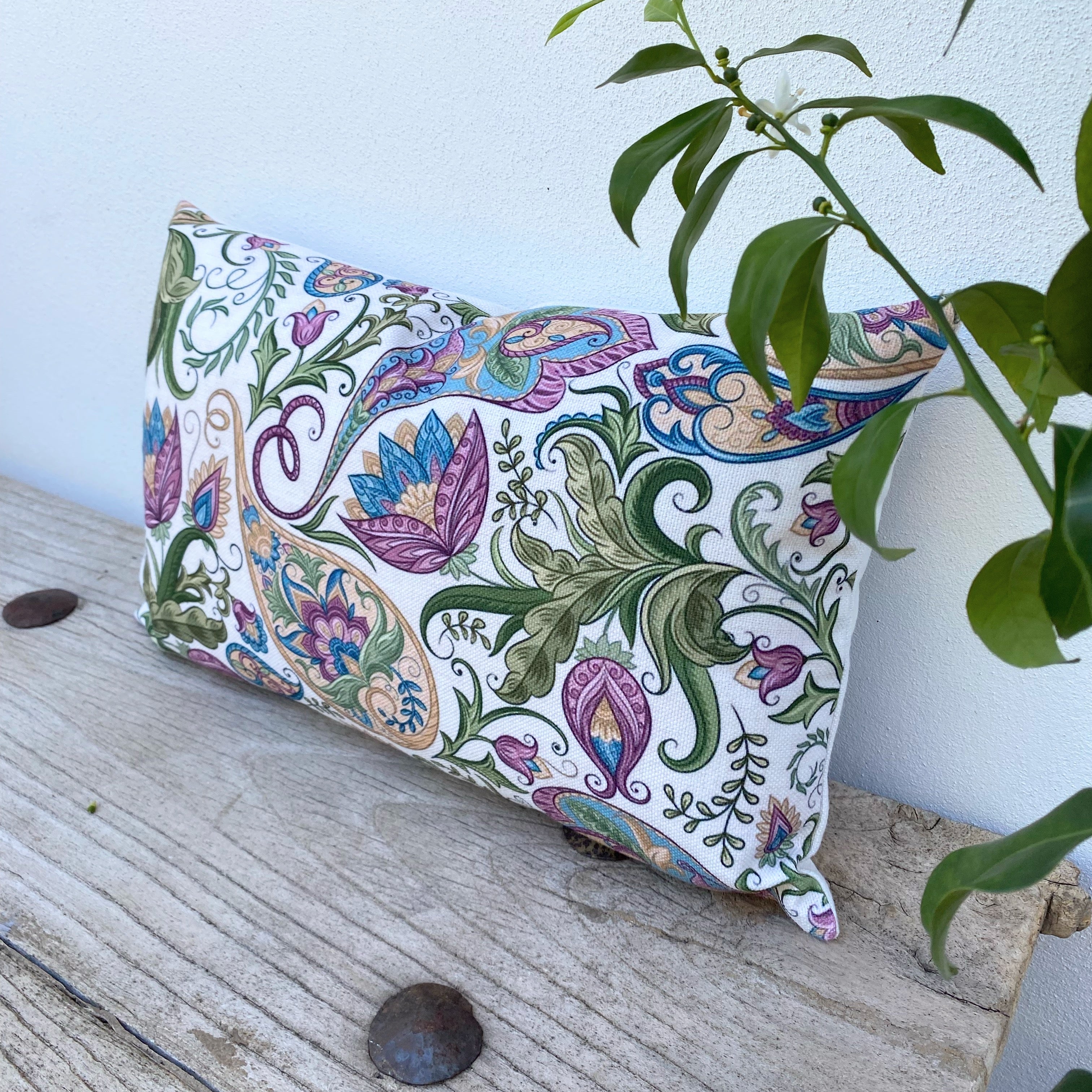 Boho Vibed Paisley Pink & Green Cushion Covers / Magic