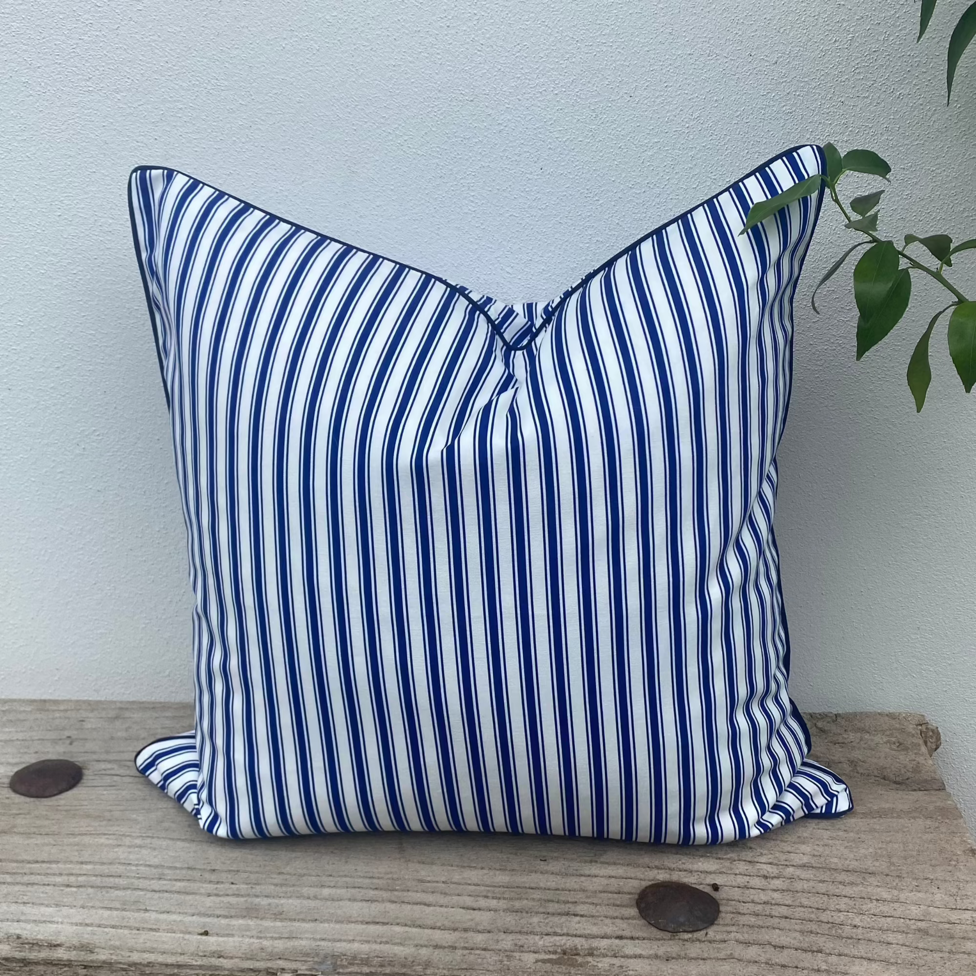 Blue Pin Striped CUshion 