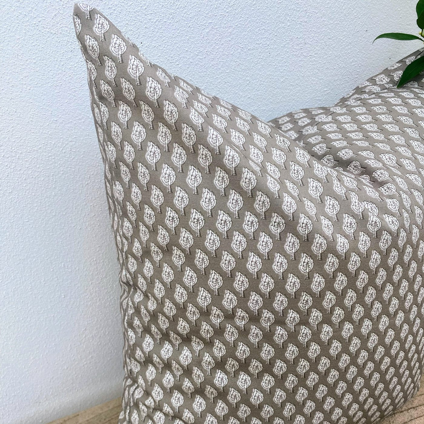 Coastal Cotton Olive Green Cushion