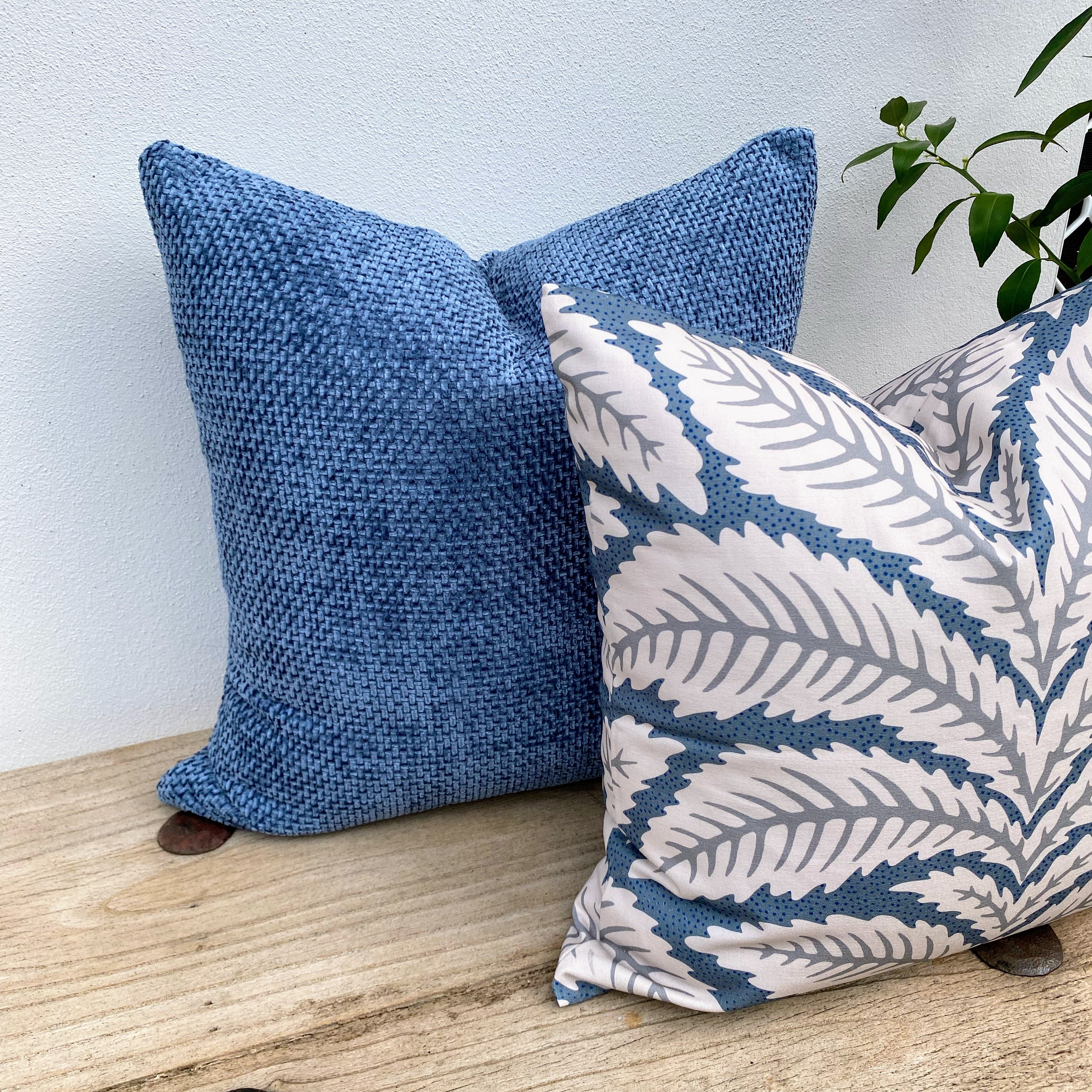 Set of 2 Hamptons Palm Cushion Covers