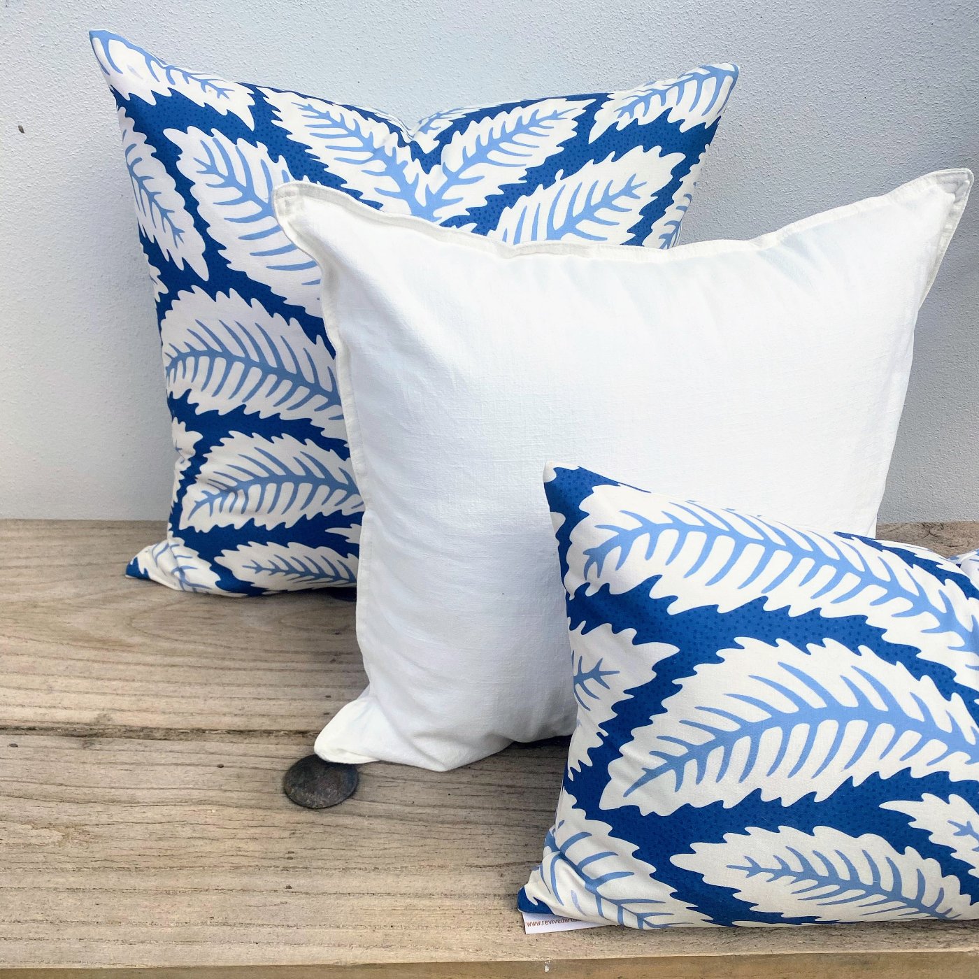 Set of 3 palm tree cushion covers