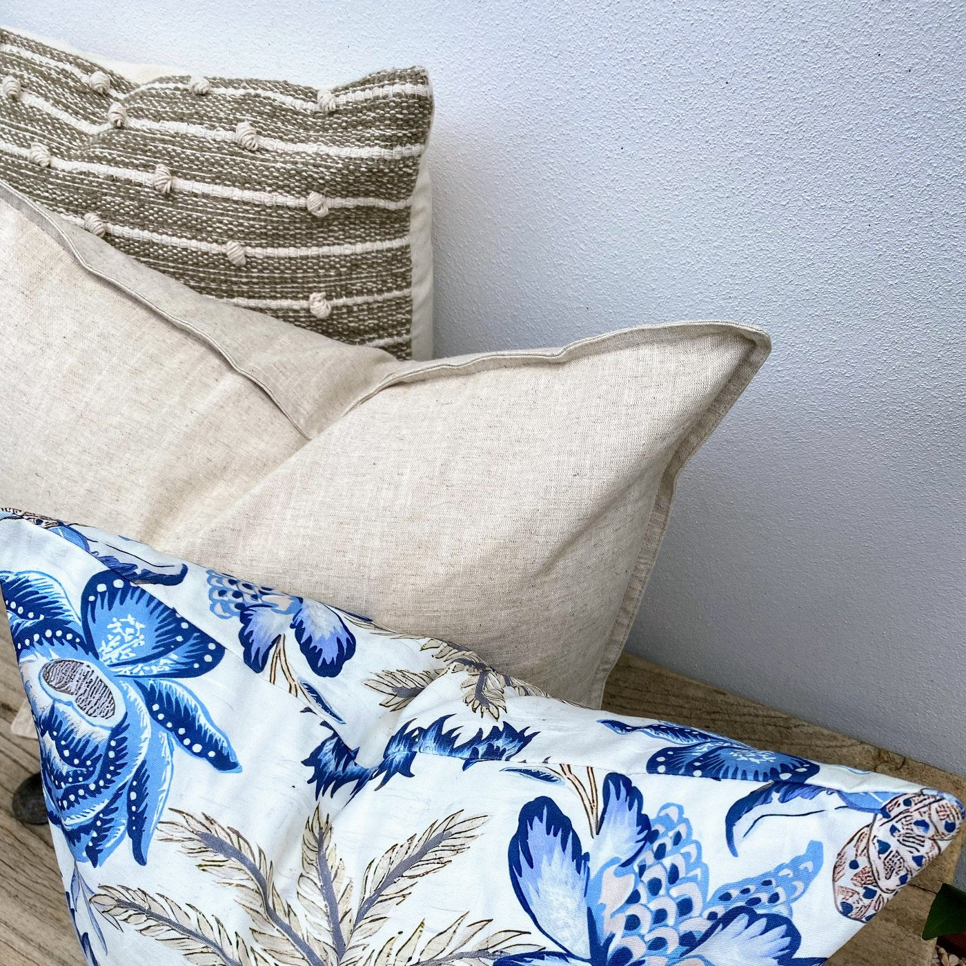 Tropical Palm Coastal Cushions Set of 3