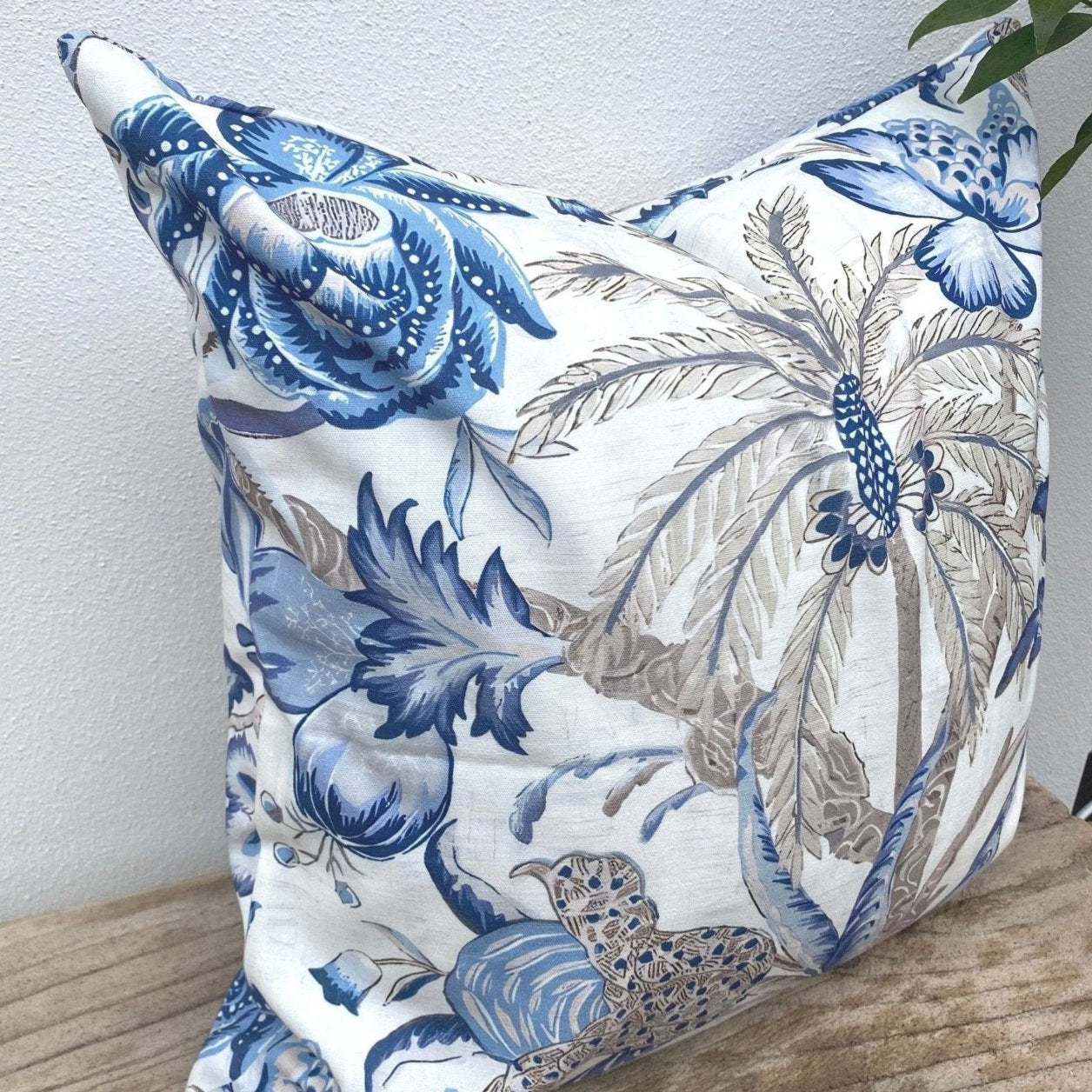 Coastal Tropical Palm Cushion 