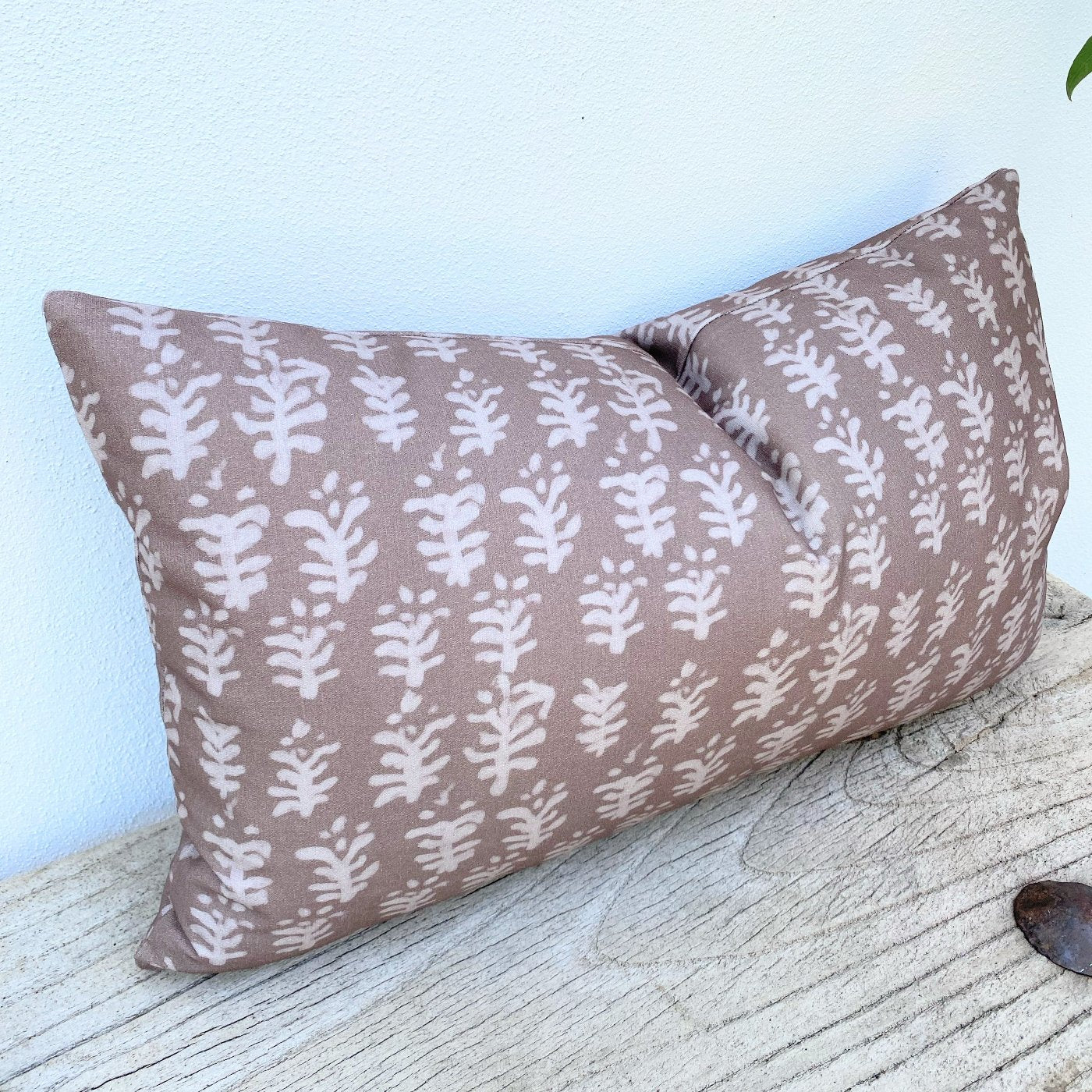 Boho Vibes Rectangle Brown Beige Cushion Cover