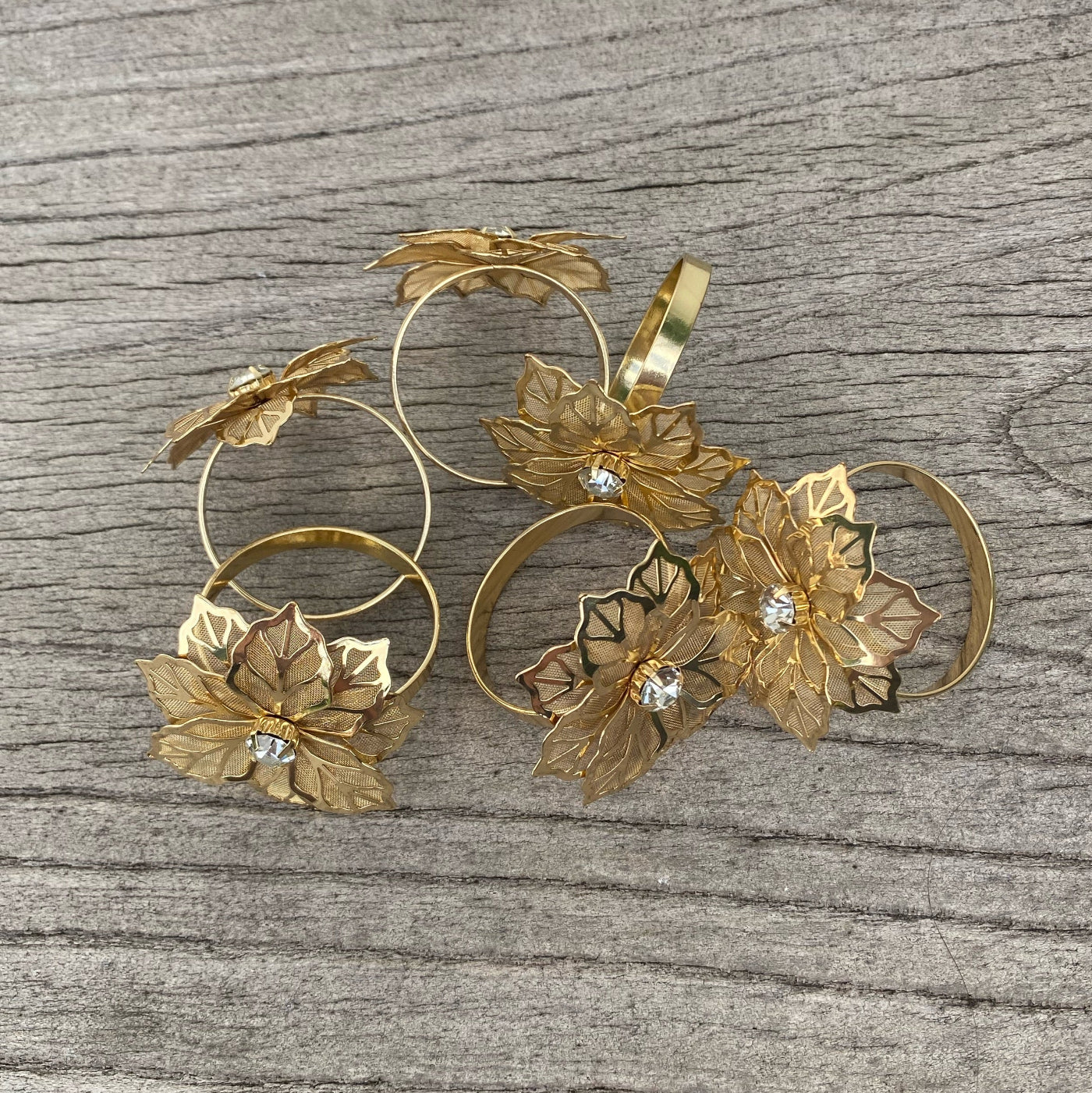 Buy Premium Material Flower Napkin Rings