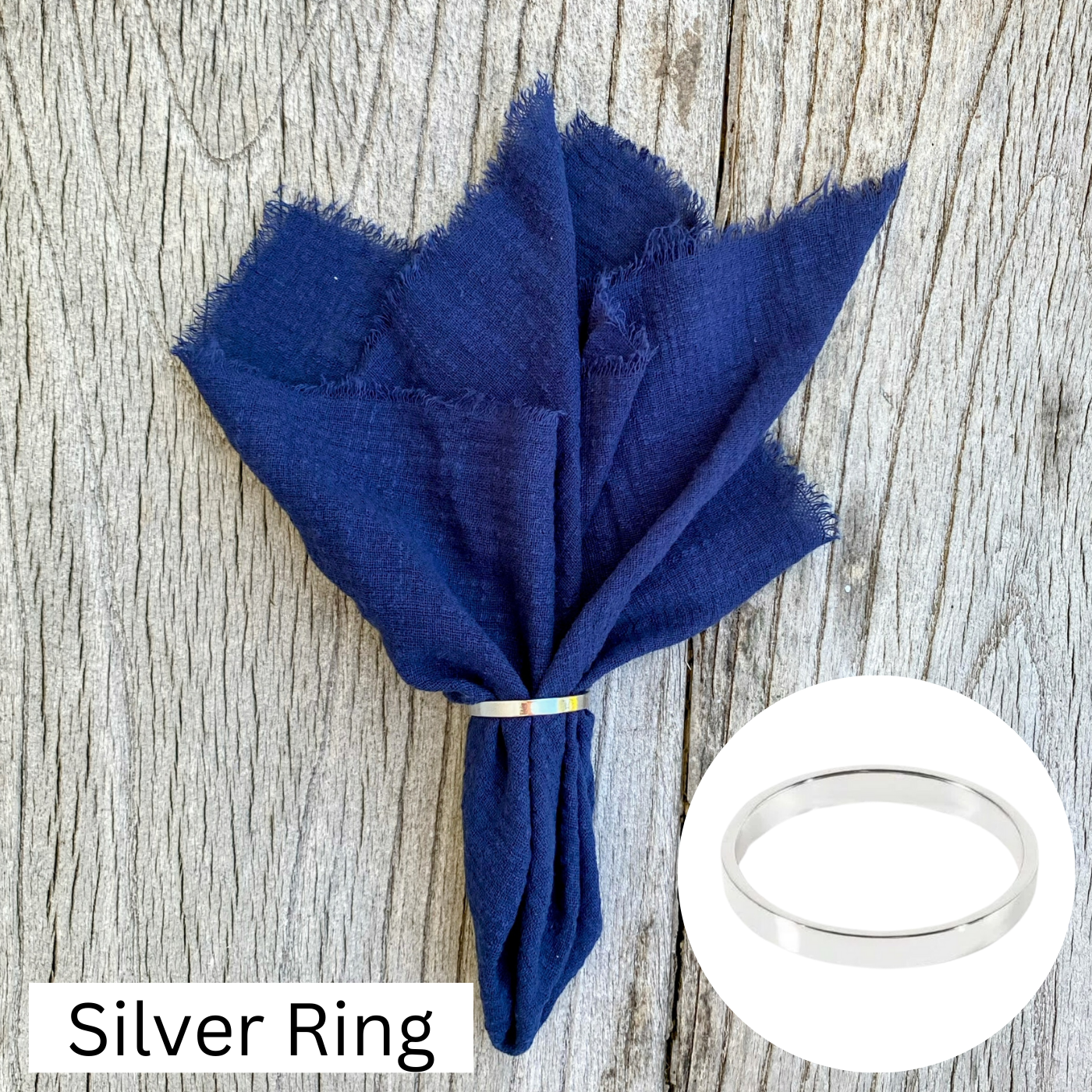 Deep Blue Cloth Napkin Made of 100% Pure Cotton