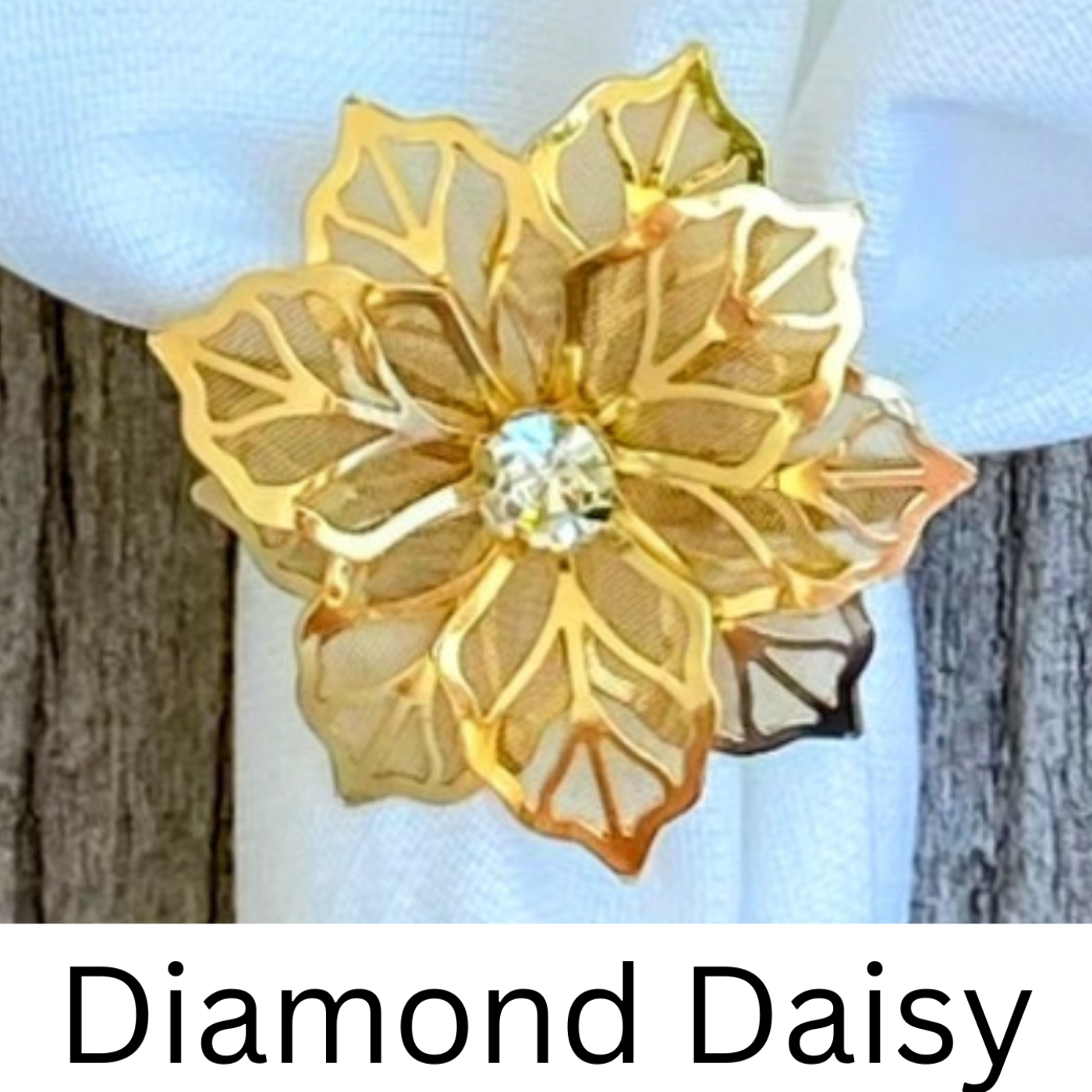 Diamond Daisy Napkin Holder Rings