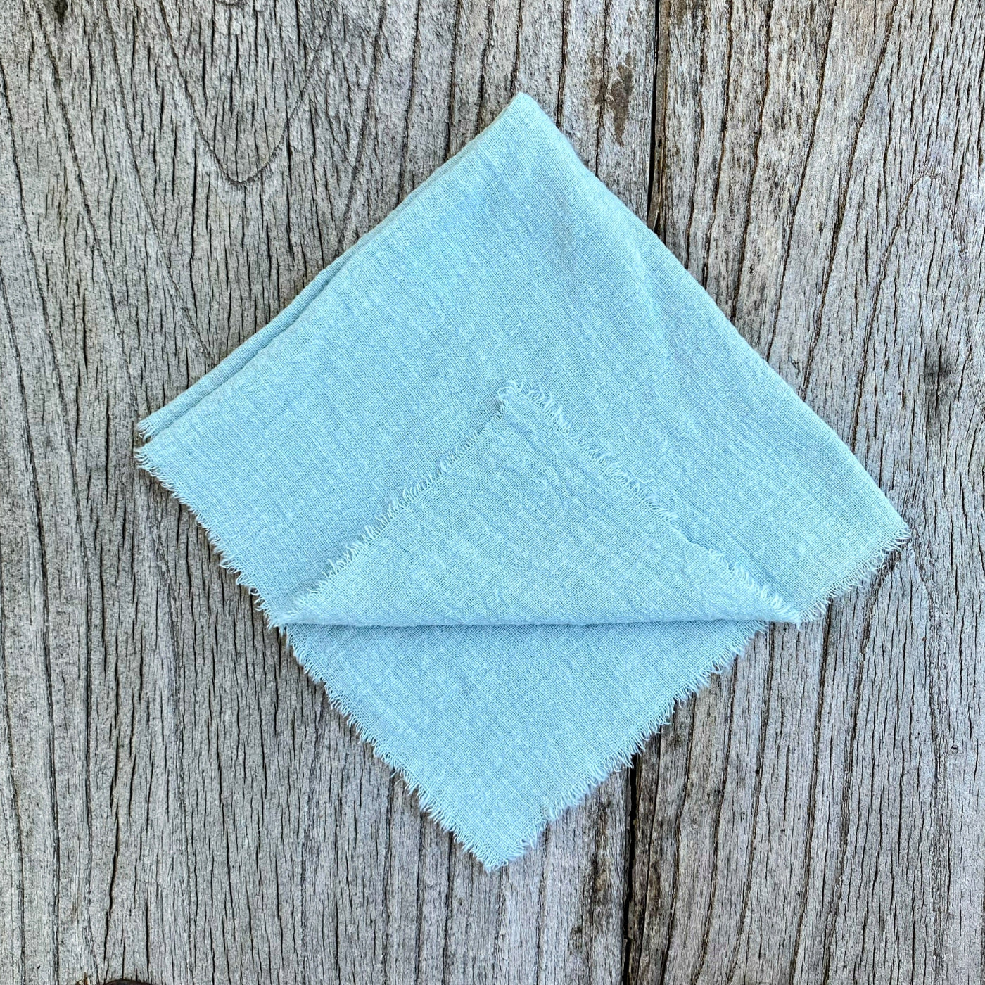 Fresh Mint-Hued Napkins with Elegant Fringed Borders