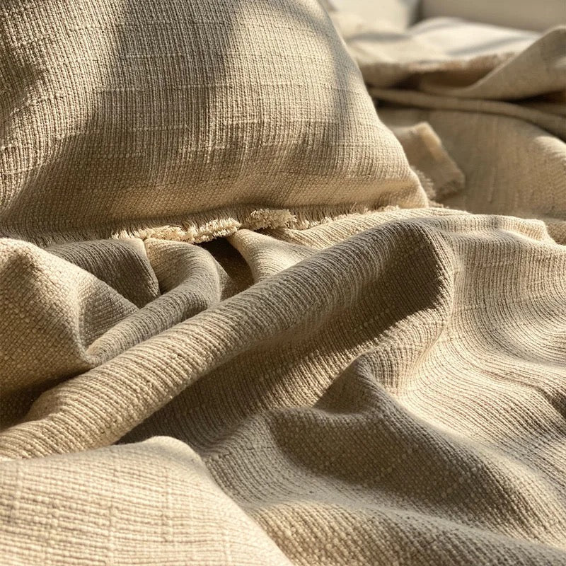 Stunning heavy weight linen throw