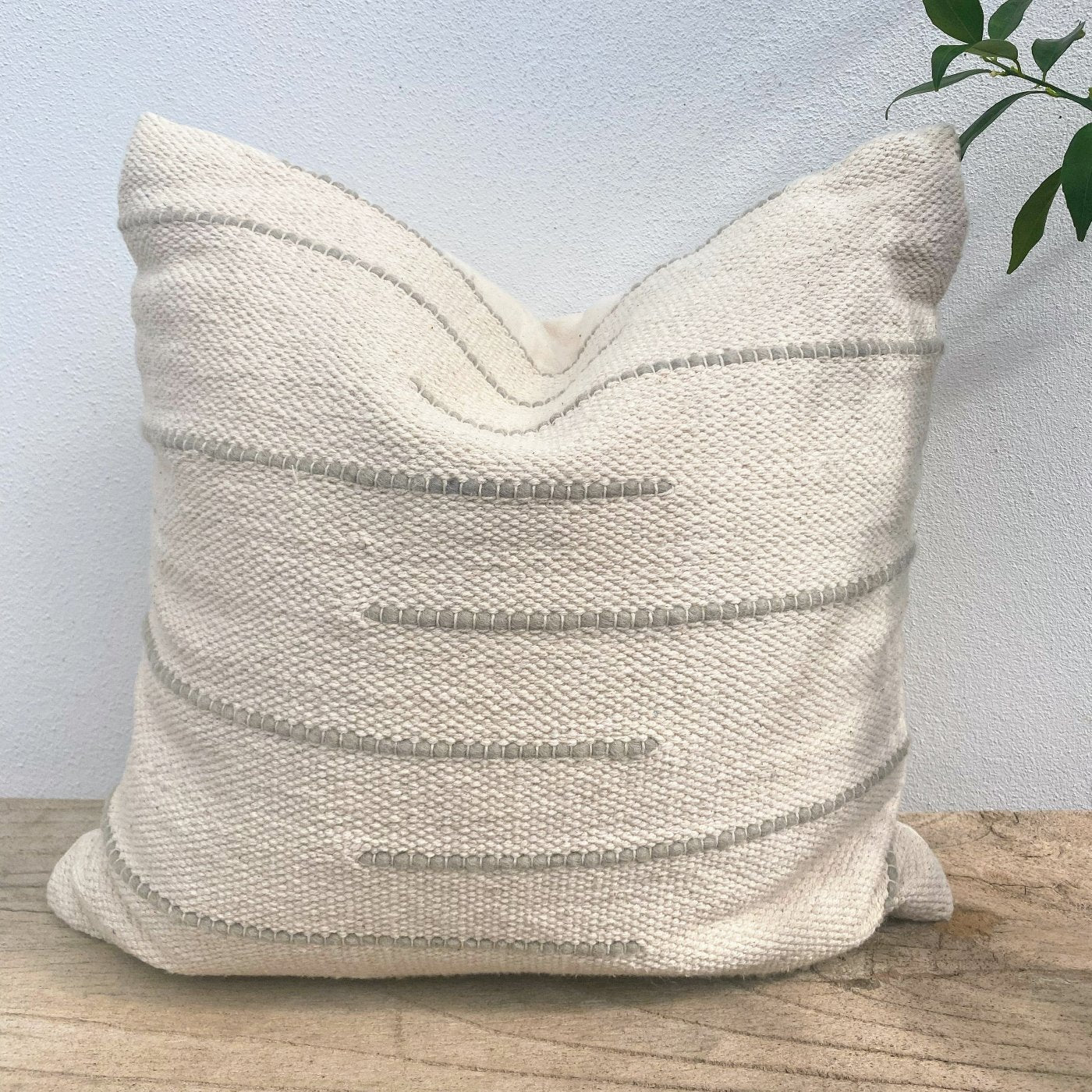 Natural Cushion Cover Australia - 100% Cotton 45 X 45 cm | Nadi-Revived Artisan Eco Home Decor