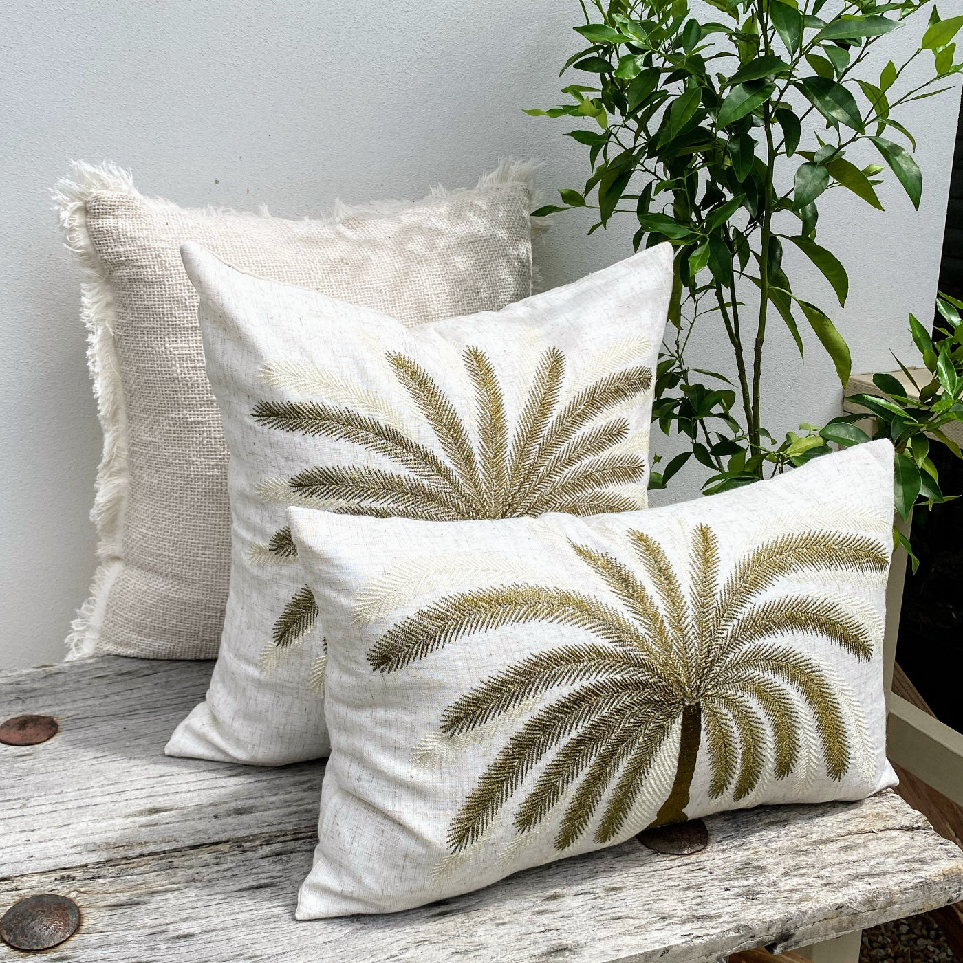 Premium Quality and Luxury Design Set of Three Cushion Covers