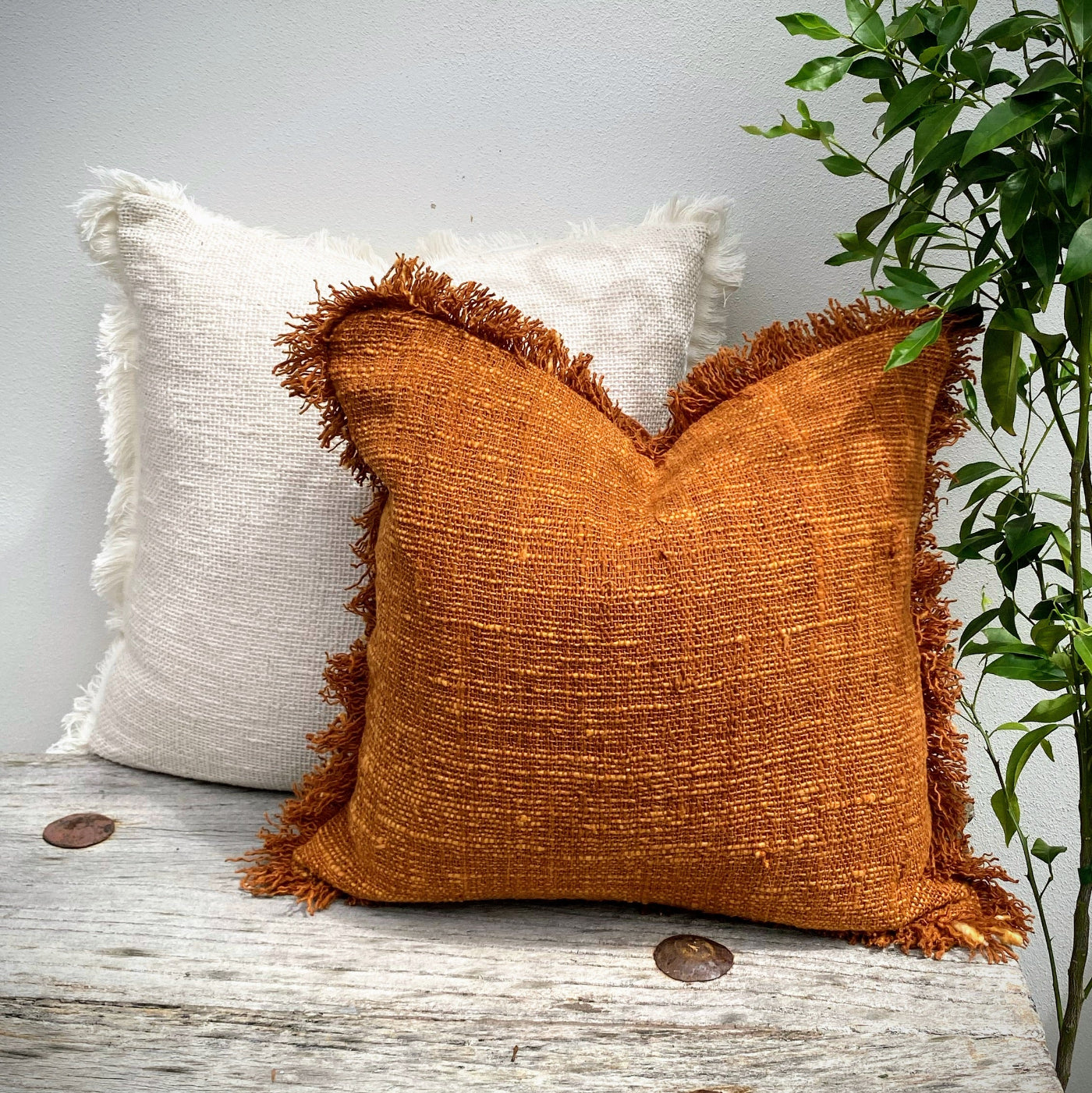 Rustic Terracotta Cushion Online at Revived Artisan Eco Home Decor