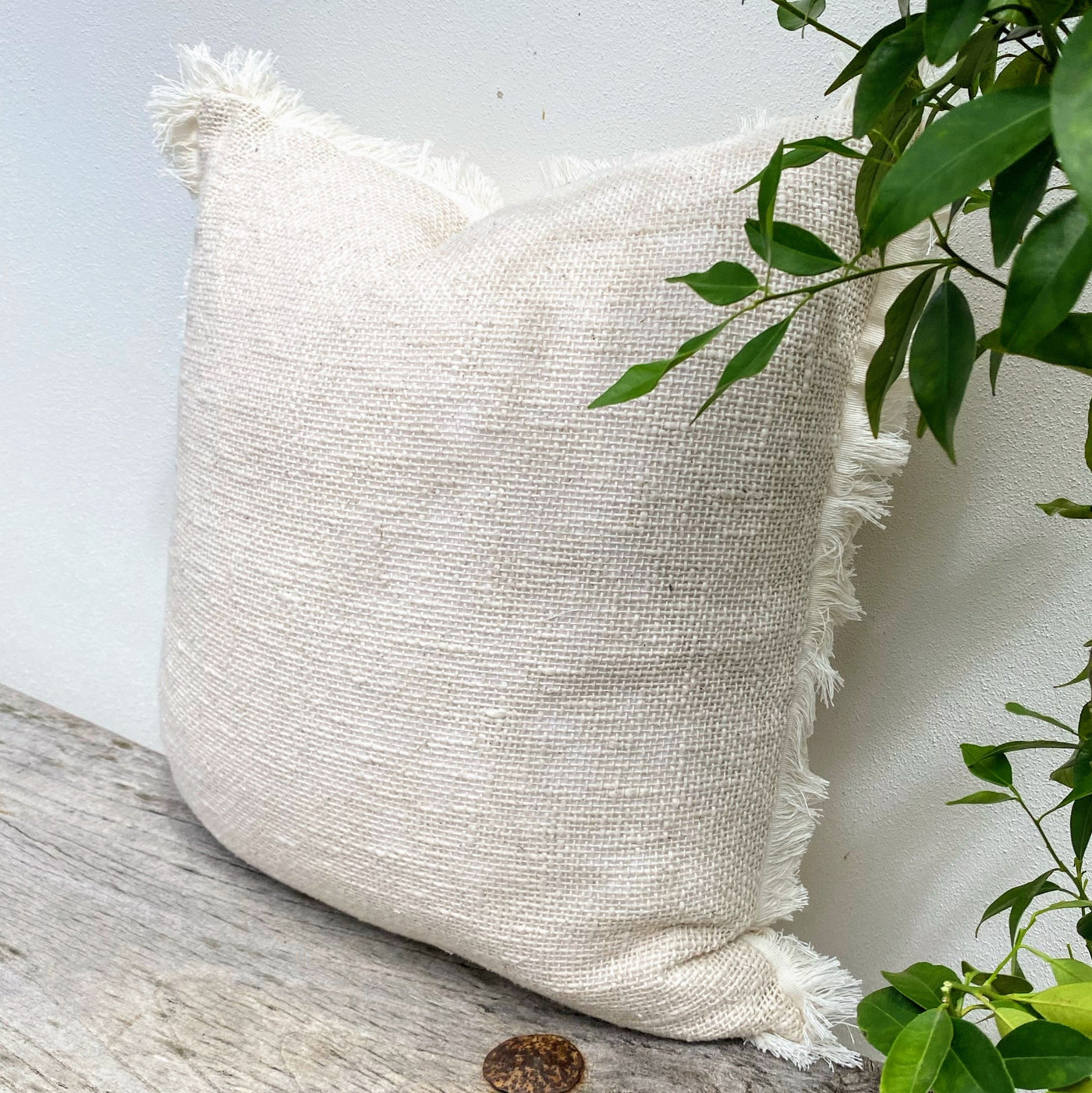 Weaved Cotton Cushion Cover for a Coastal Feel